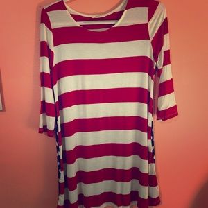 Stripes/Polka Dot Tunic